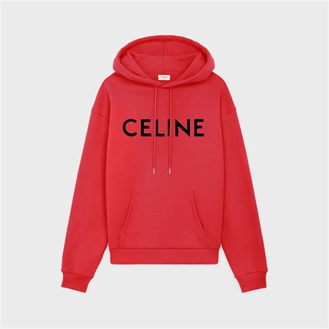 celine loose hoodie in cotton|celine cotton hoodie.